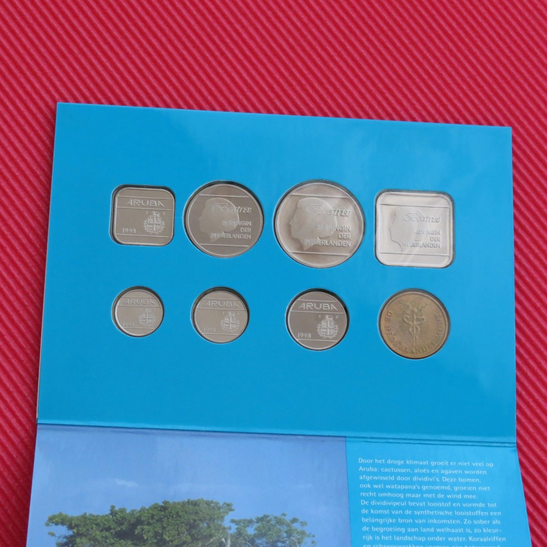  Aruba 1998 - 5 10 25 50 cents 1, 2.50 5 guldem   