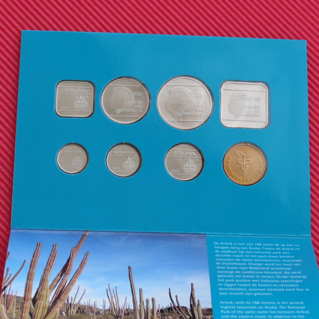  Aruba 1999 - 5 10 25 50 cents 1, 2.50 5 guldem   