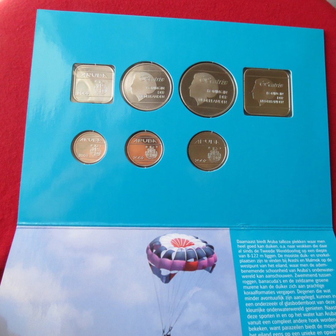  Aruba 2002 - 5 10 25 50 cents 1, 2.50 5 guldem   