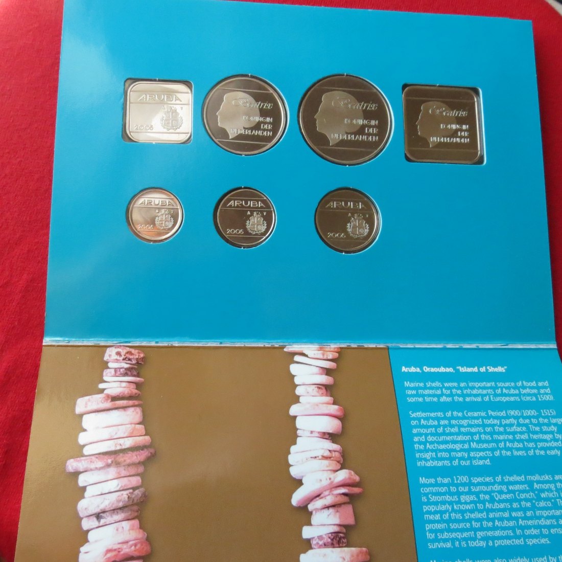  Aruba 2005 - 5 10 25 50 cents 1, 2.50 5 guldem   
