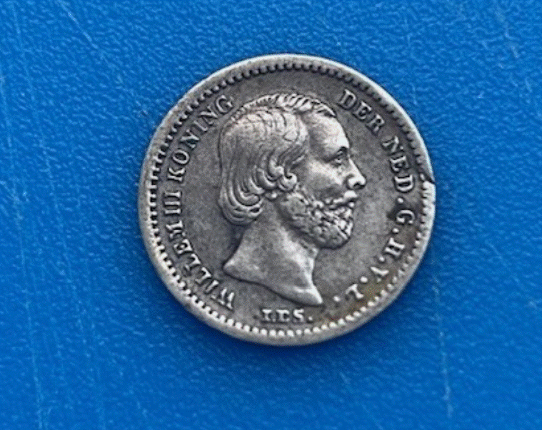  SILBER - Niederlande 5 Cents 1850 Willem III   
