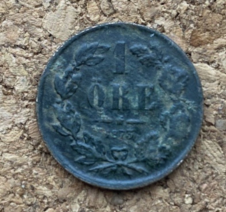  BRONZE - Schweden 1 Öre 1873 Oskar II. Kupfer | Historische Münze   