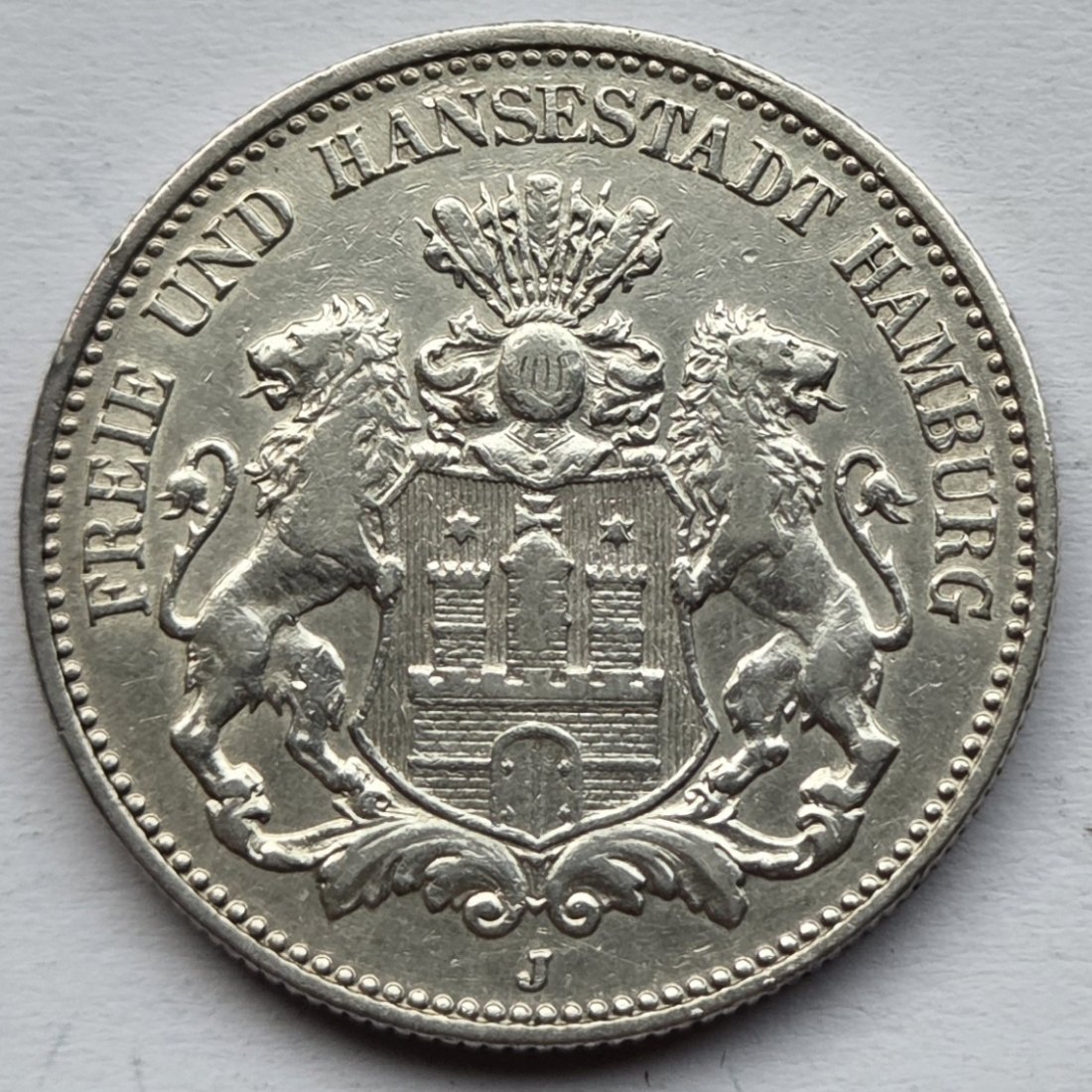  Kaiserreich: Hamburg, 2 Mark (Jaeger 63), 1903   