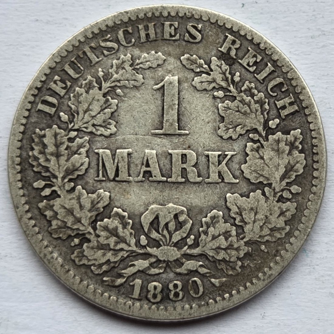  Kaiserreich: 1 Mark 1880 G   