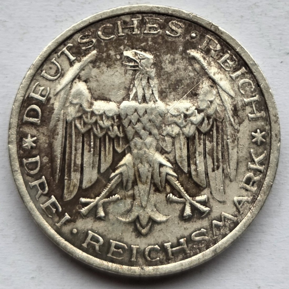  Weimarer Republik: 3 Mark Marburg (Jaeger 330), 1927   