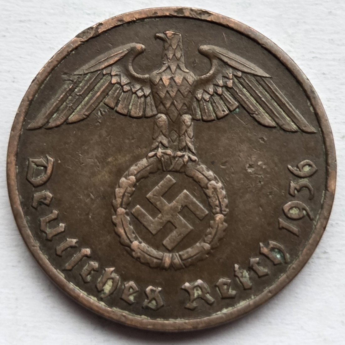 Deutsches Reich: 2 Pfennig 1936 F   