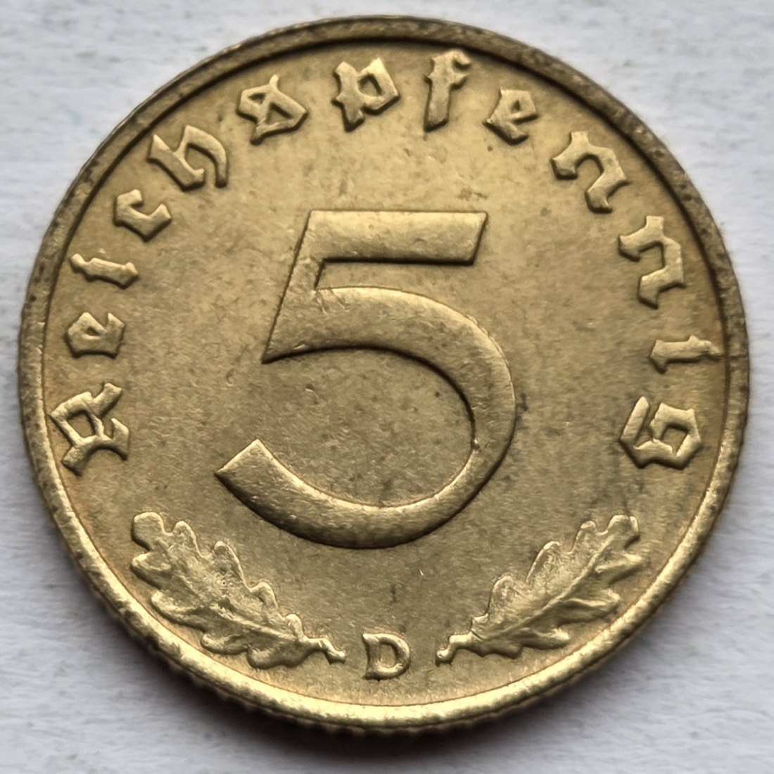  Deutsches Reich: 5 Pfennig 1936 D   