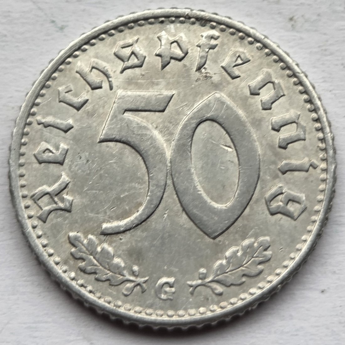  Deutsches Reich: 50 Pfennig 1944 G   