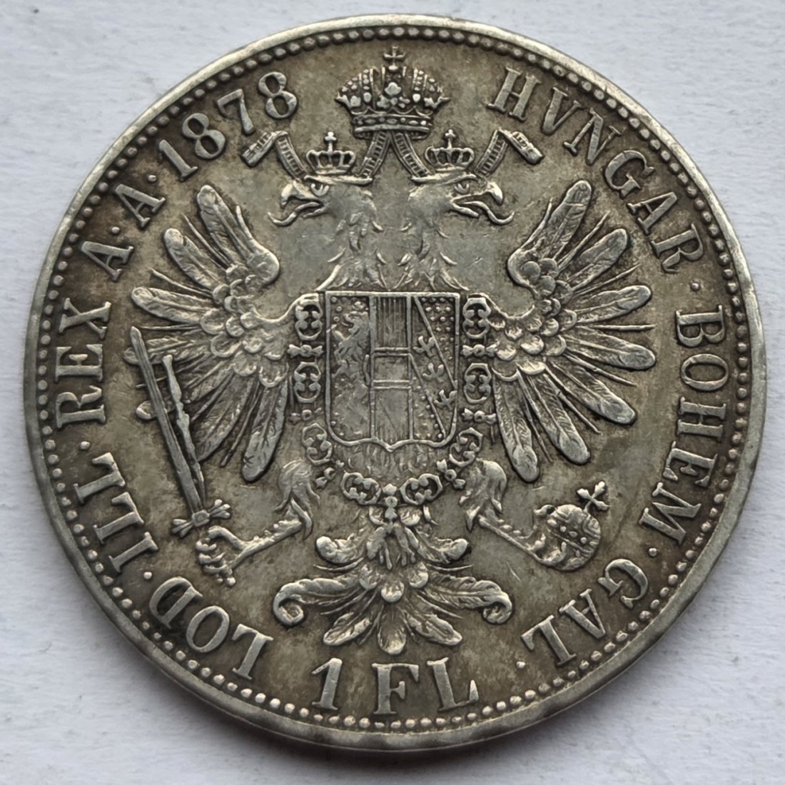  Österreich: 1 Gulden Franz Joseph 1878   
