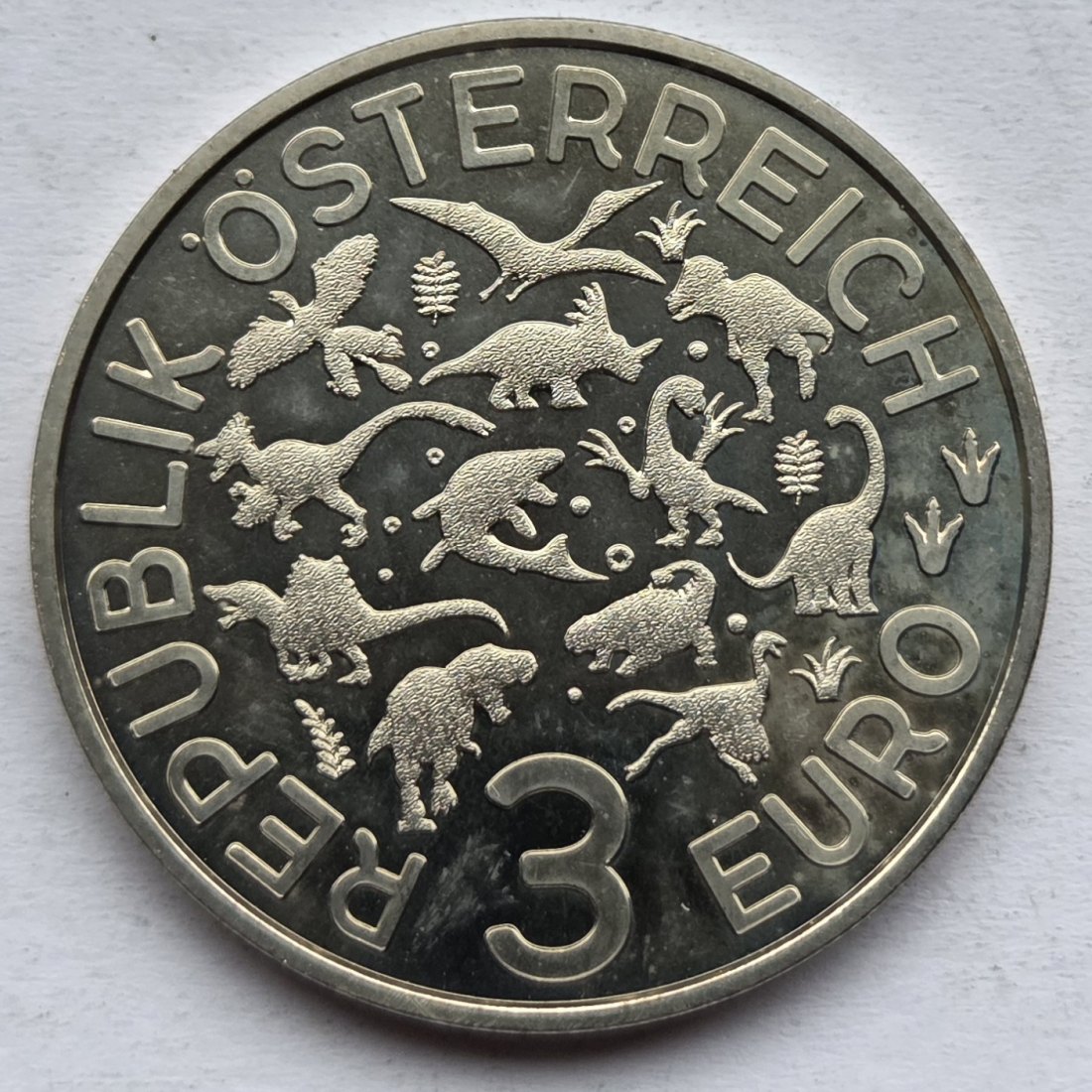  Österreich: 3 Euro Arambourgiania 2020   