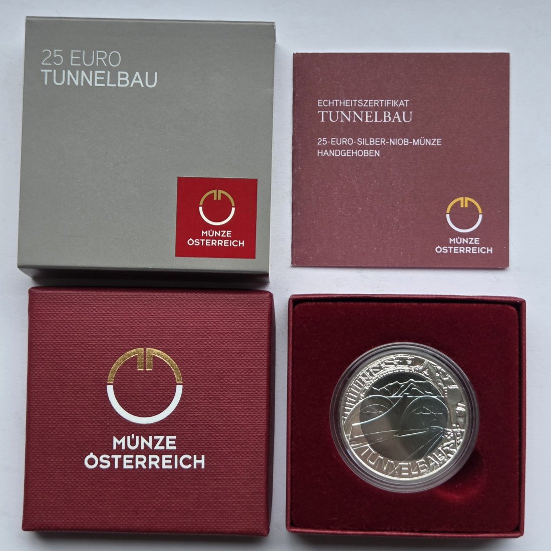  Österreich: 25 Euro Niob Tunnelbau 2013   