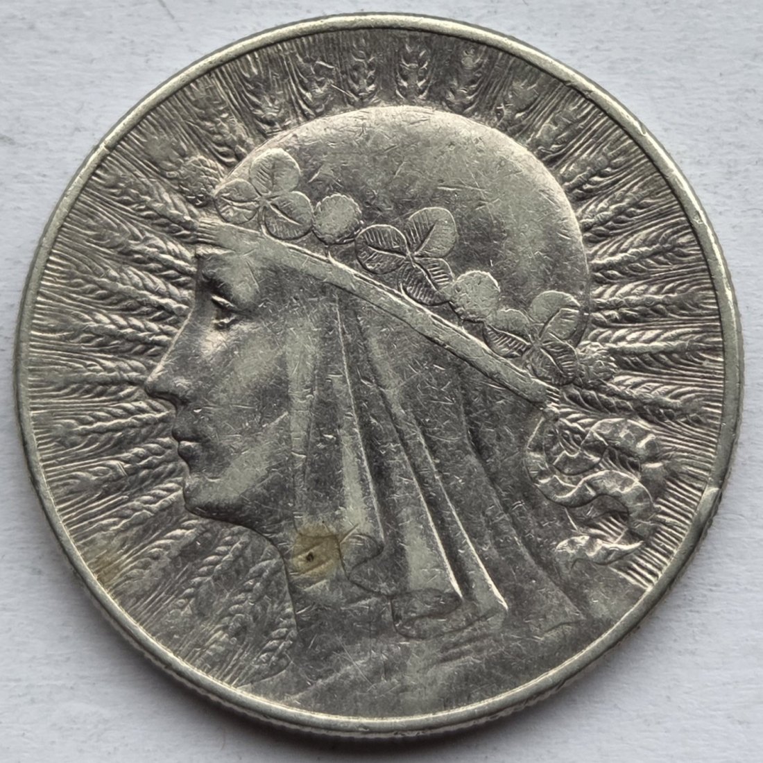  Polen: 10 Zloty 1932, 16,5 g Feinsilber   
