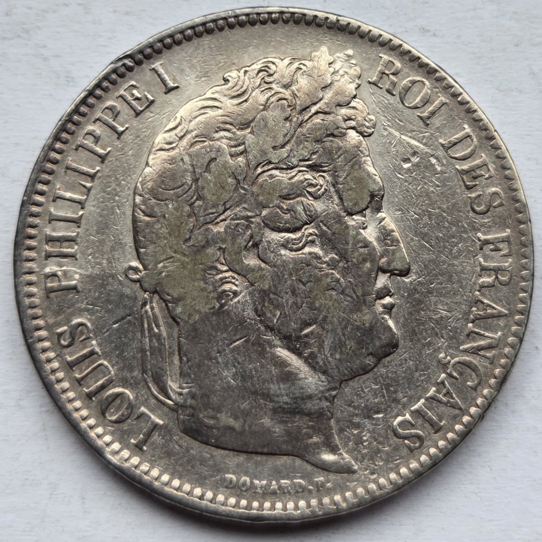  Frankreich: 5 Francs Louis Philippe 1832 D   