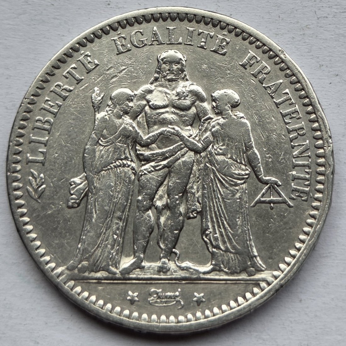  Frankreich: 5 Francs 1871 A   