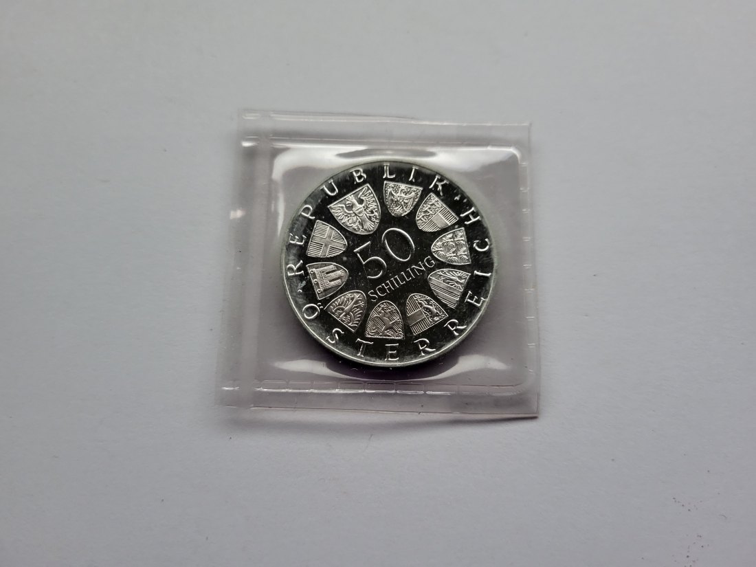  50 Schilling 1973 Theodor Körner 2. Republik Ag 18g fein Österreich Spittalgold9800 (4584/15)   