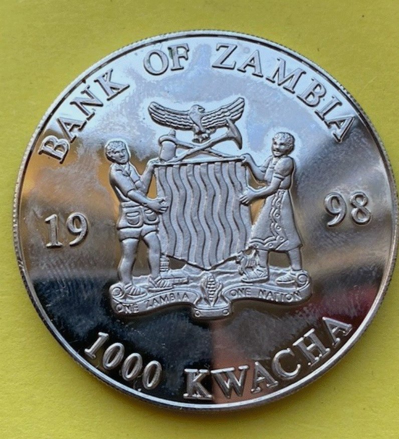  Sambia 1000 Kwacha 1998 - 1. Todestag Lady Diana   
