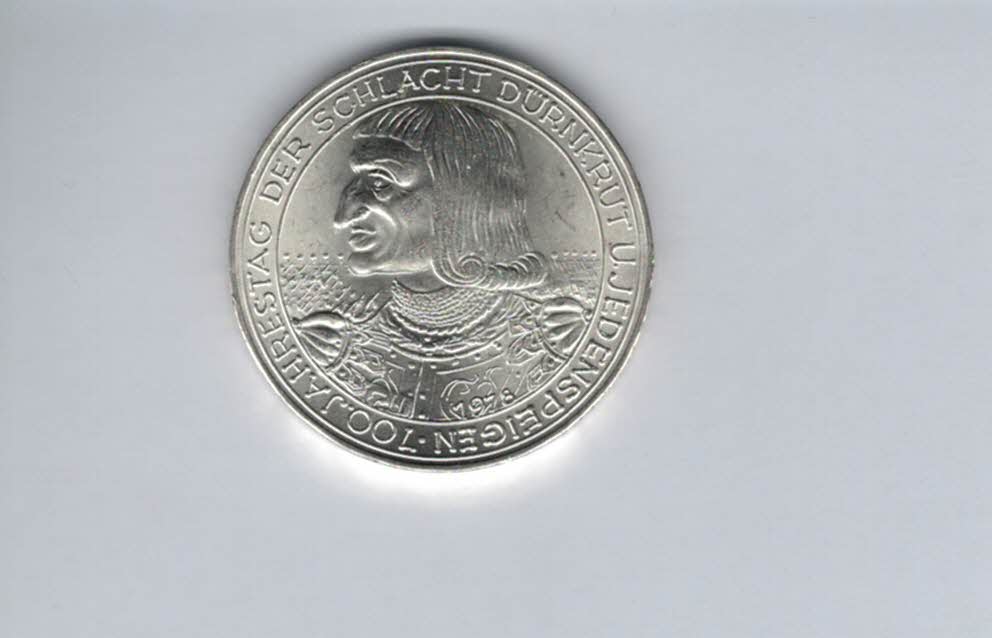  100 Schilling 1978 Schlacht Dürnkrut und Jedenspeigen Ag 15,36g Österreich Spittalgold9800 (1914/18   
