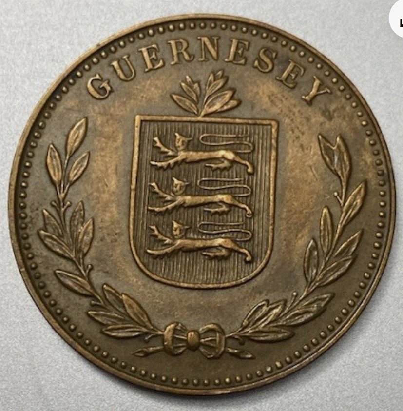  Guernsey 8 Doubles 1938 | George VI. / George V. | Bronze   