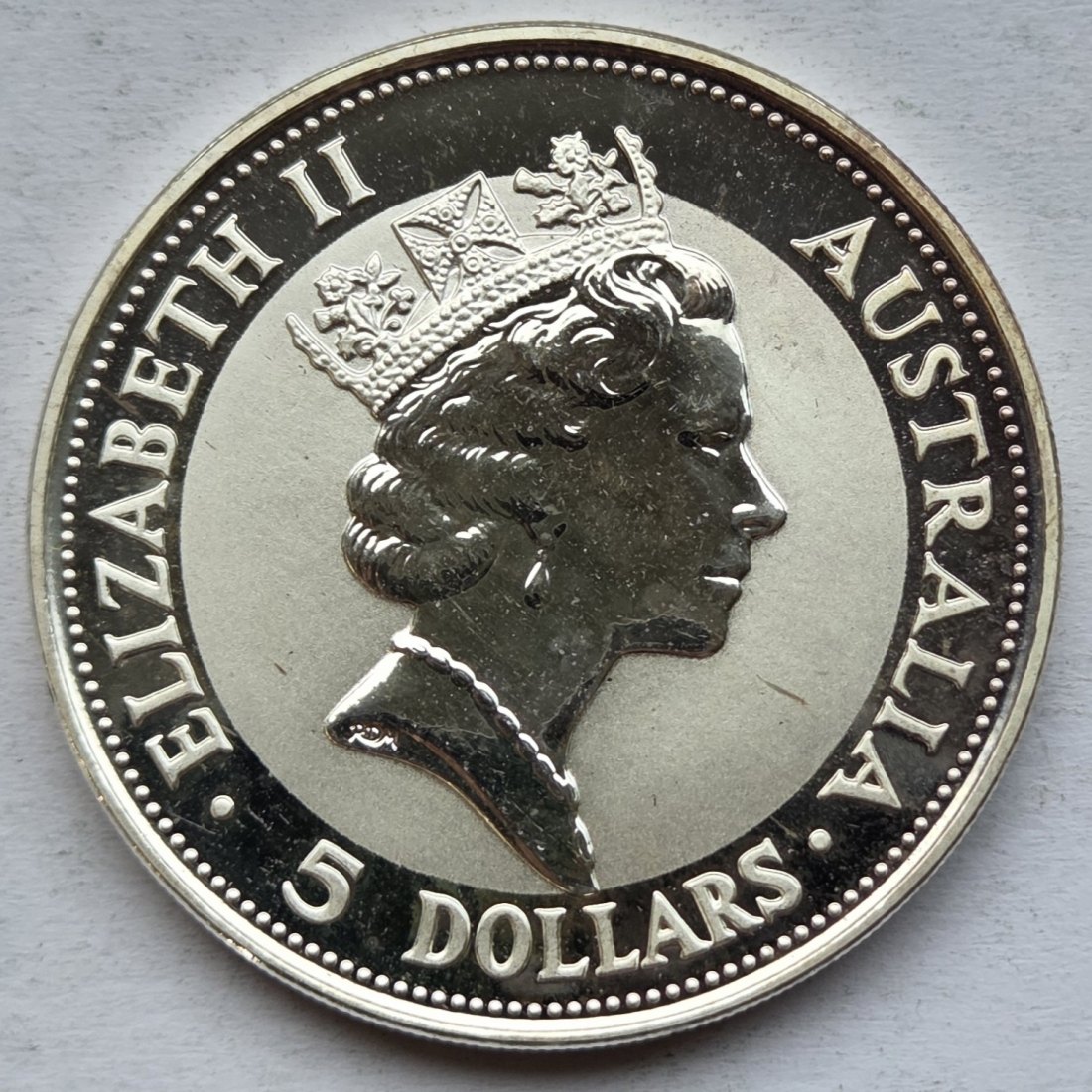  Australien: Silberunze Kookaburra 1991   