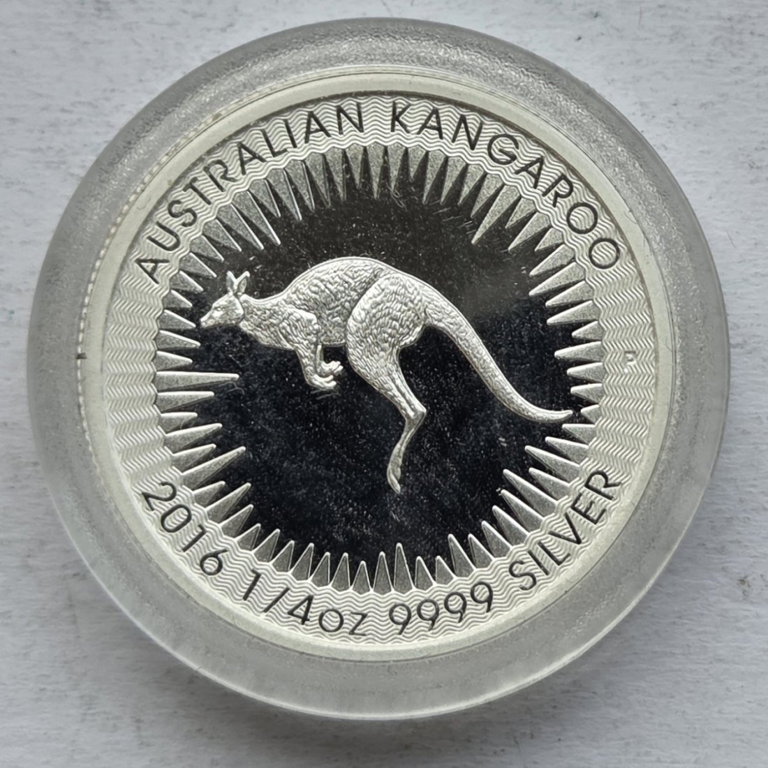  Australien: 1/4 Silberunze Känguru 2016   