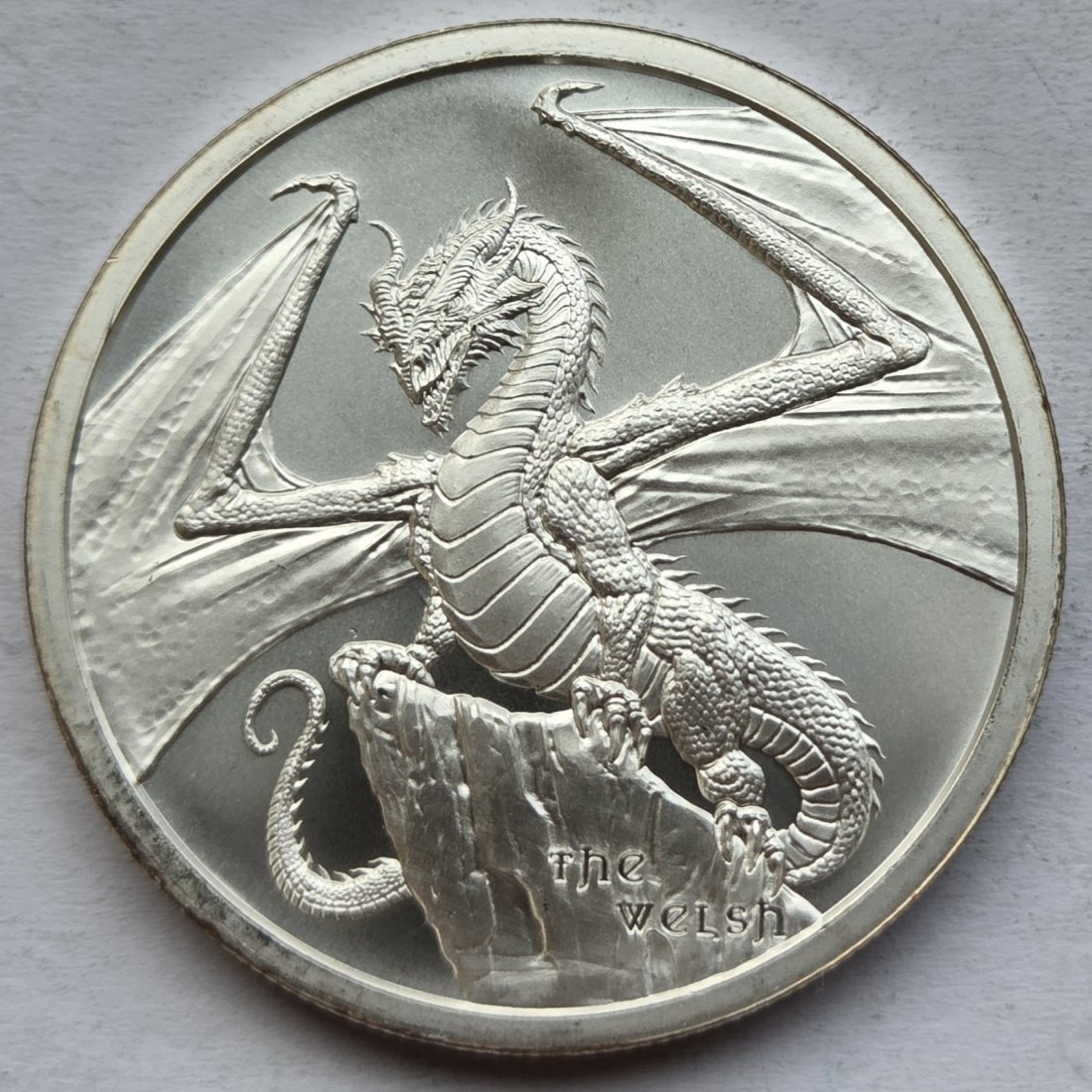  Silberunze The Welsh/Drachen   