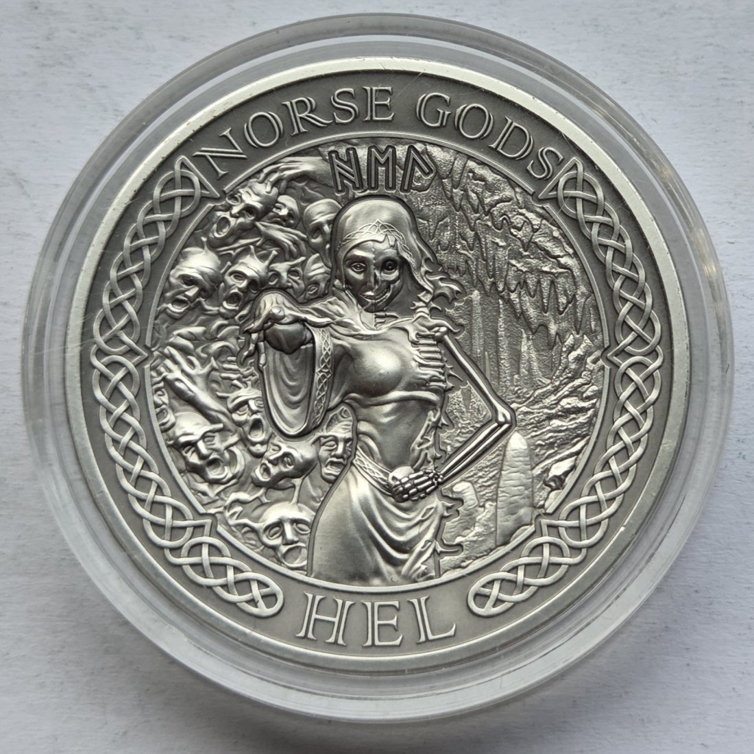  Cook Islands: 2 Unzen Nordische Götter - Hel 2015, 62,2 g Feinsilber   