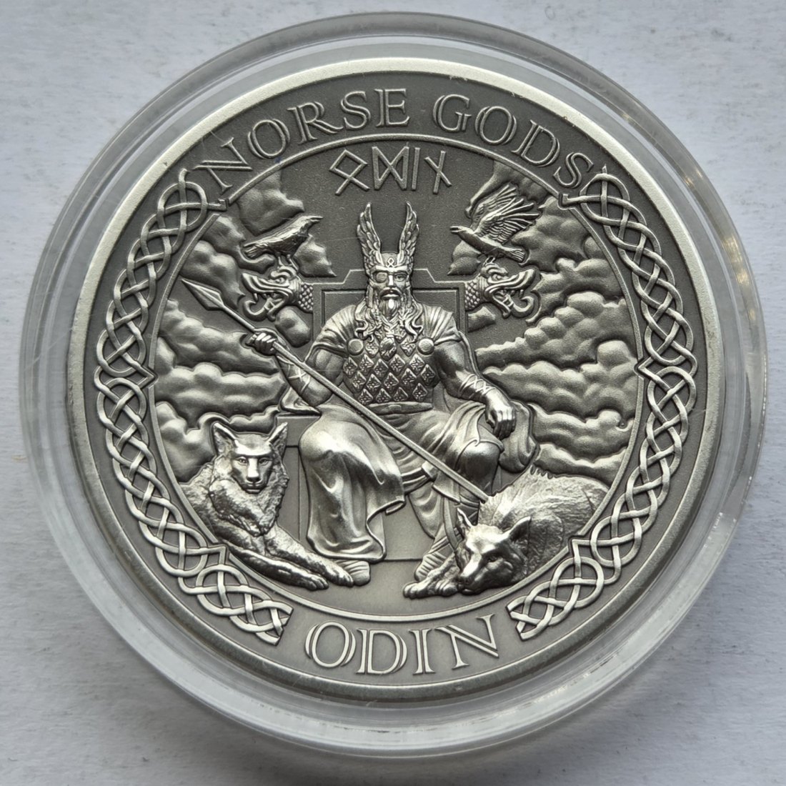  Cook Islands: 2 Unzen Nordische Götter - Odin 2015, 62,2 g Feinsilber   