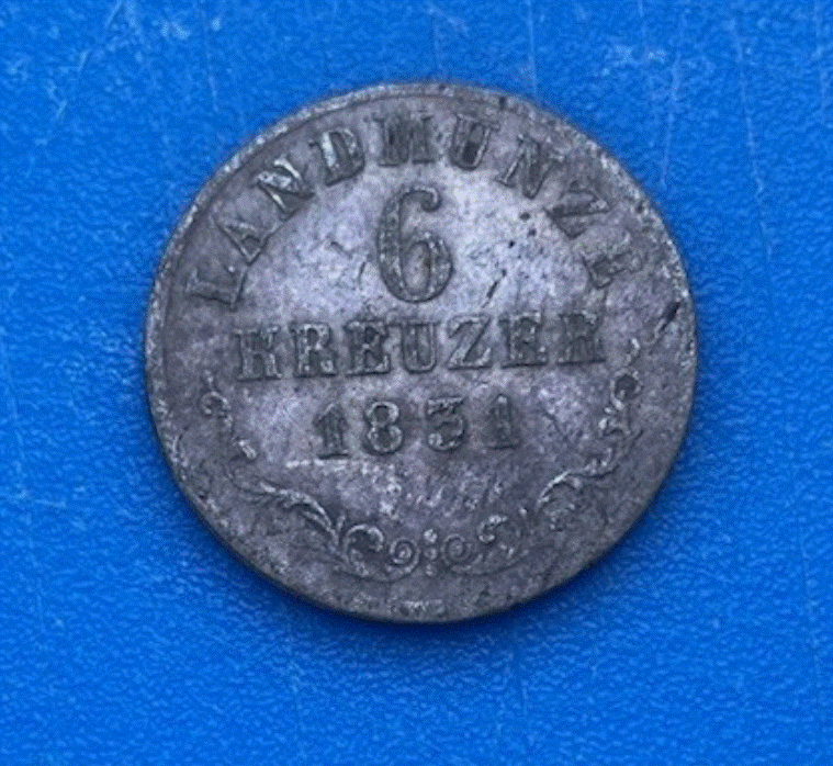  SILBER - Herzogtum Sachsen-Meiningen 6 Kreuzer 1831 Landmünze Altdeutschland   