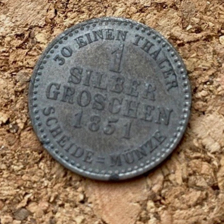  SILBER - Groschen 1851 Kurfürstentum Hessen Silbergroschen Einzelstück   