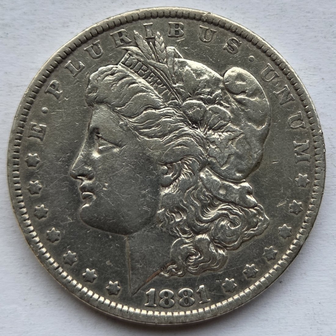  USA Vereinigte Staaten: 1 Dollar (Morgan-Dollar) 1881   
