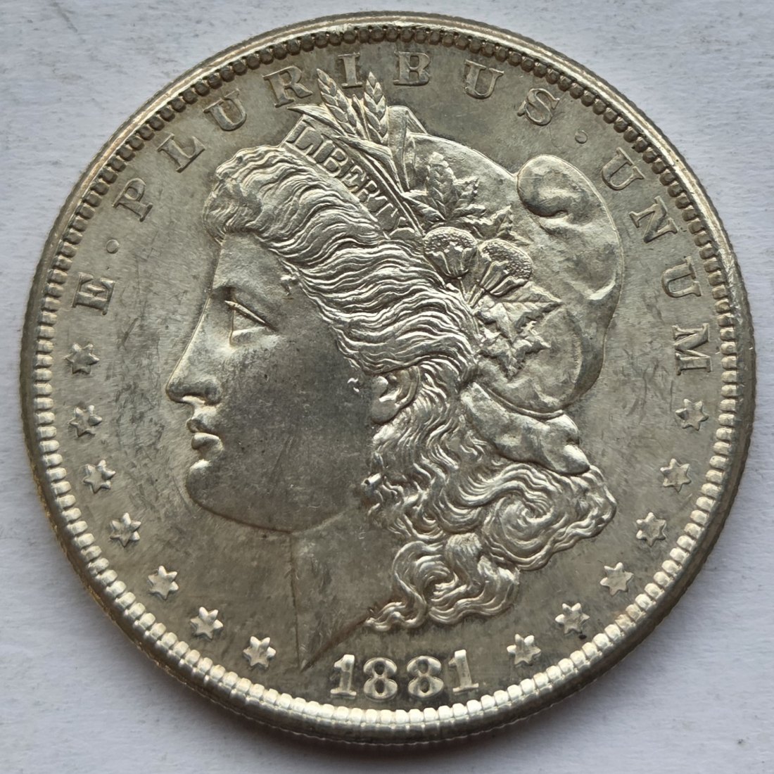  USA Vereinigte Staaten: 1 Dollar (Morgan-Dollar) 1881 S   