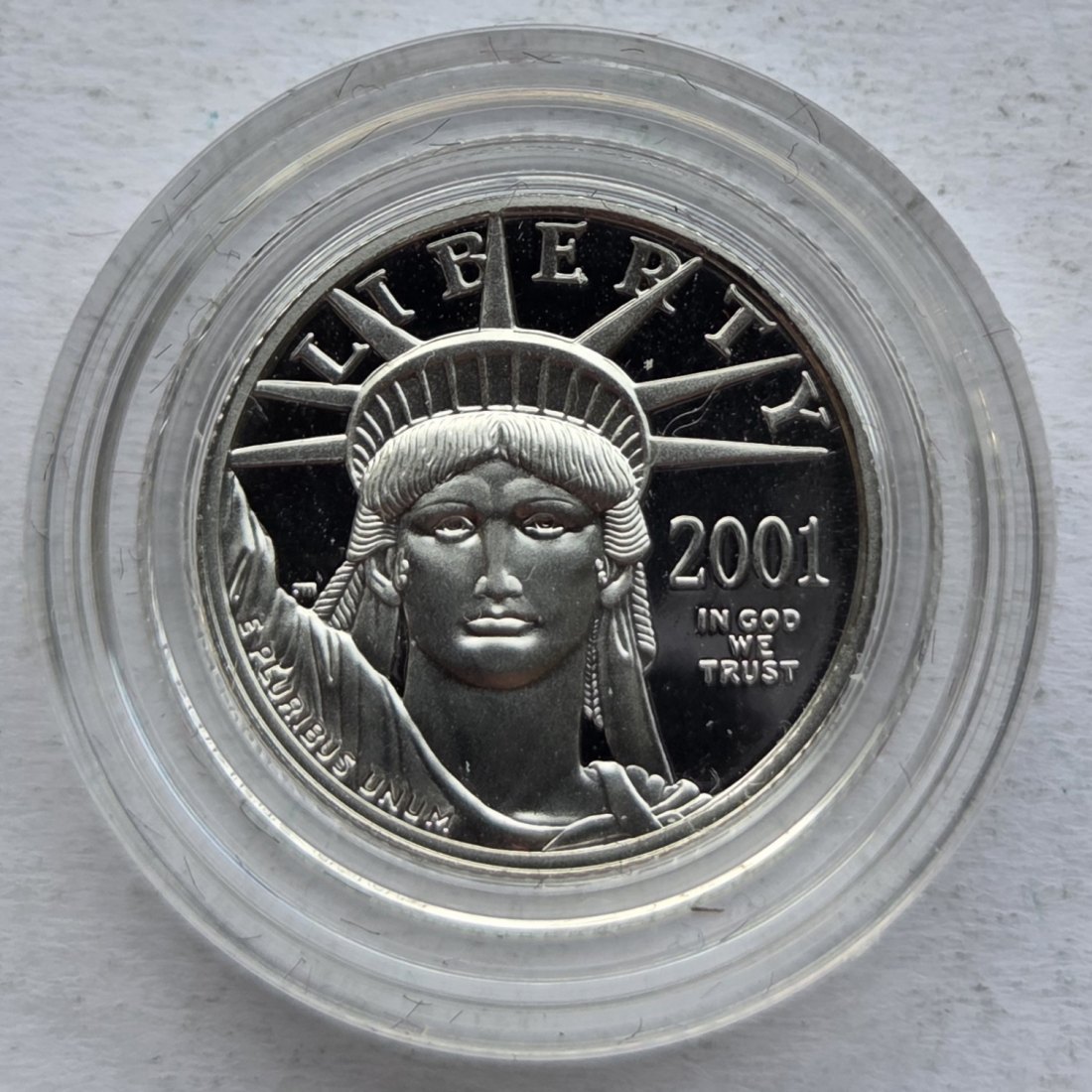  USA Vereinigte Staaten: 1/10 Unze Platin 2001   