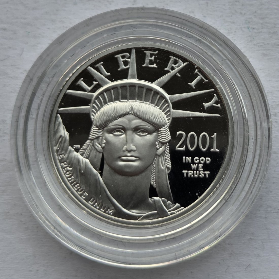  USA Vereinigte Staaten: 1/4 Unze Platin 2001   