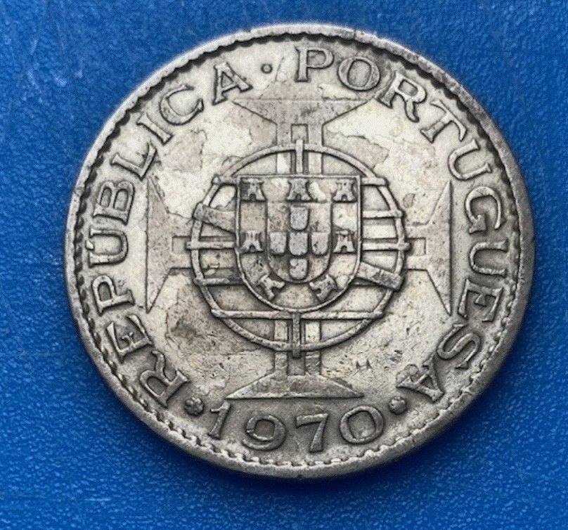  Mosambik 10 Escudos 1970 Münze Portugal Kolonie Mocambique Afrika   
