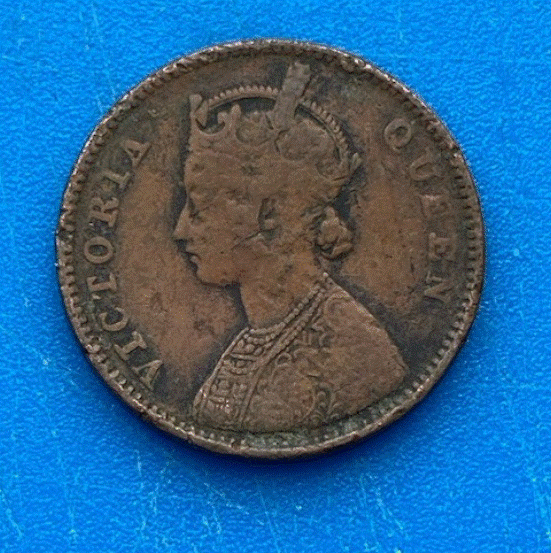  Britisch-Indien 1/4 Anna 1862 Queen Victoria   