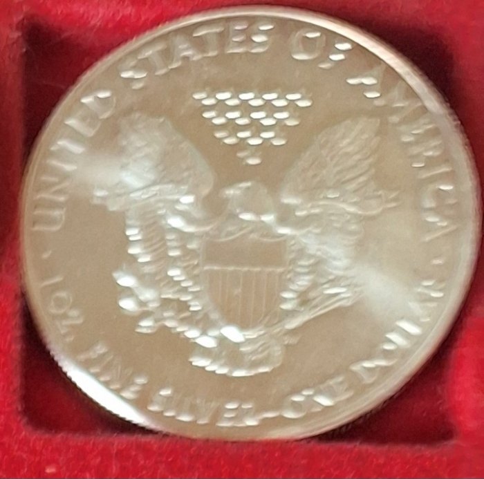  USA,1 Dollar, 2015 American Silver Eagle, 1OZ FINE SILVER   