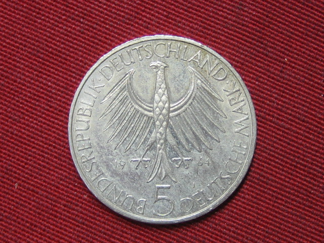  BRD 5 DM Fichte 1964   