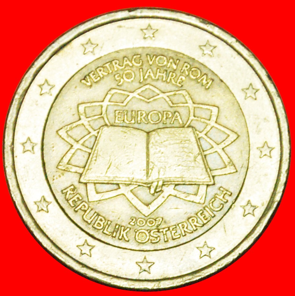 Ⰺ 2 SOLD OPEN BOOK 1957: AUSTRIA ★ 2 EUROS 2007! DIE I r1! ★LOW START ★ NO RESERVE!!!   
