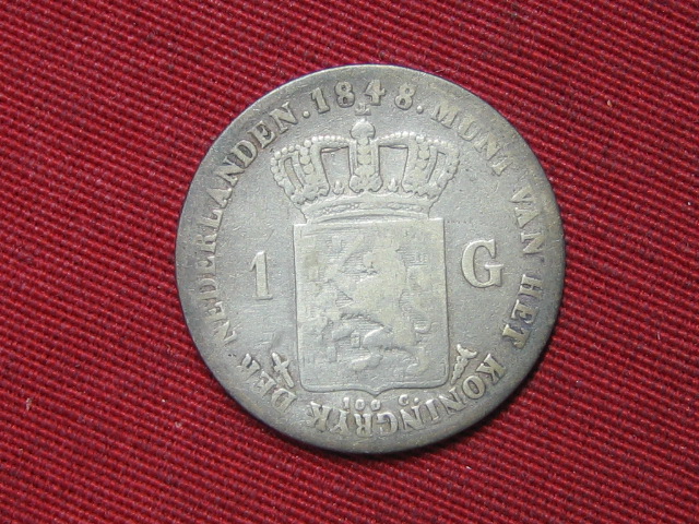 Niederlande 1 Gulden 1848   