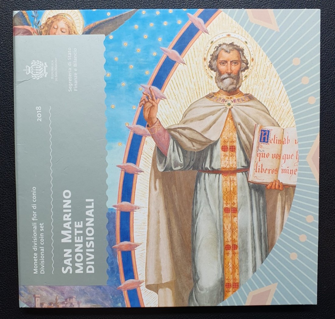 San Marino KMS 2018 Kursmünzensatz im original Blister