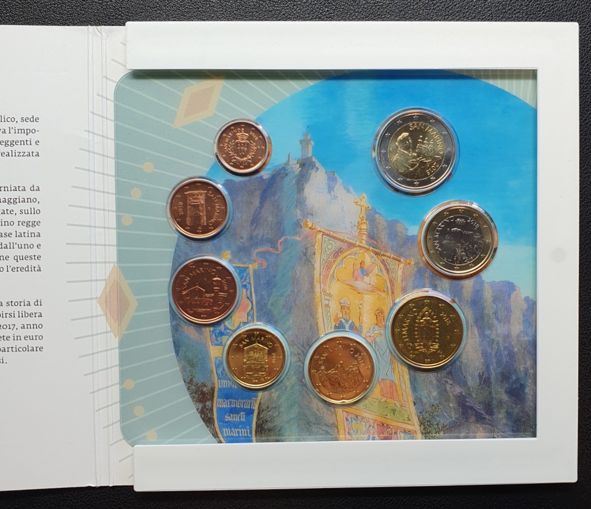  San Marino KMS 2018 Kursmünzensatz im original Blister   
