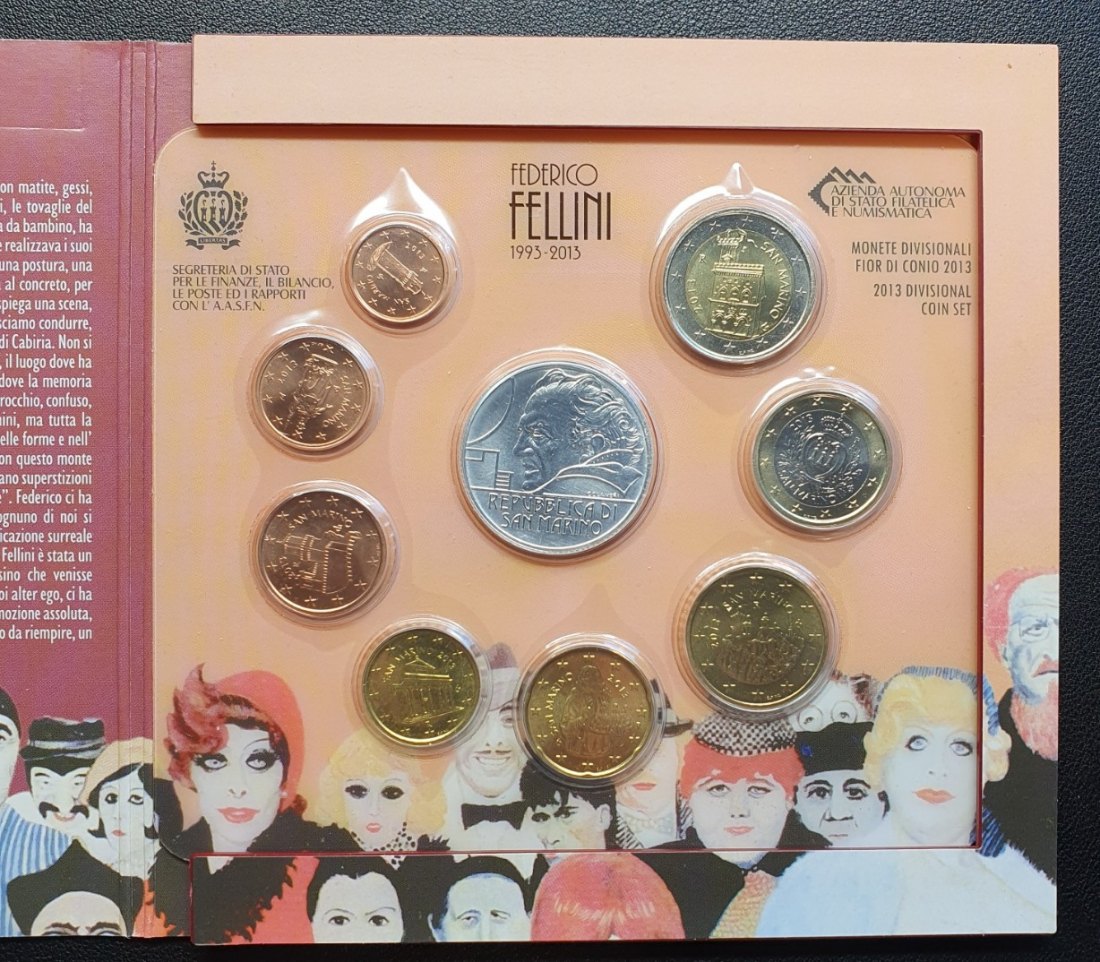  San Marino KMS 2013 im original Blister mit 5 Euro Silber   