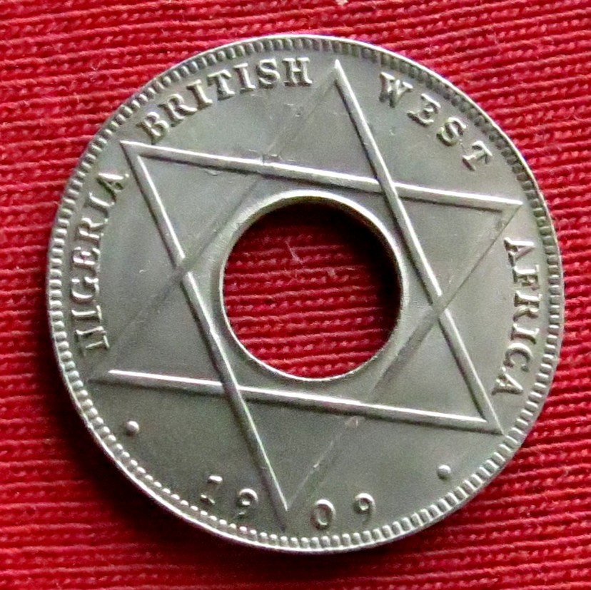 Nigeria Britisch-Westafrika 1/10 penny 1909 km# 3