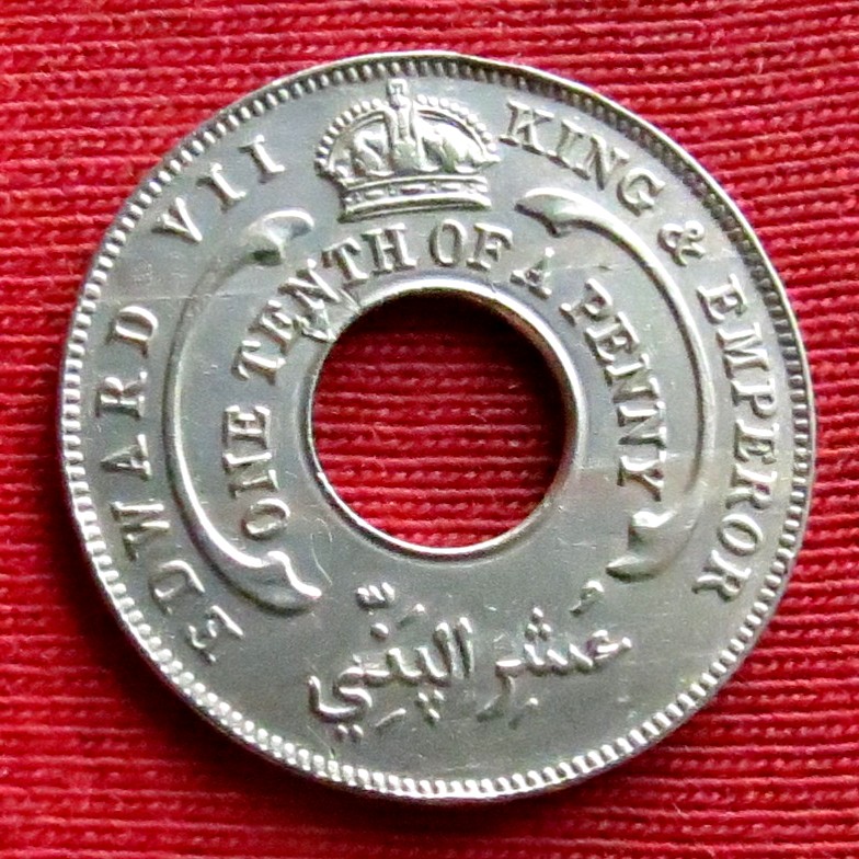  Nigeria Britisch-Westafrika 1/10 penny 1910 km# 3   