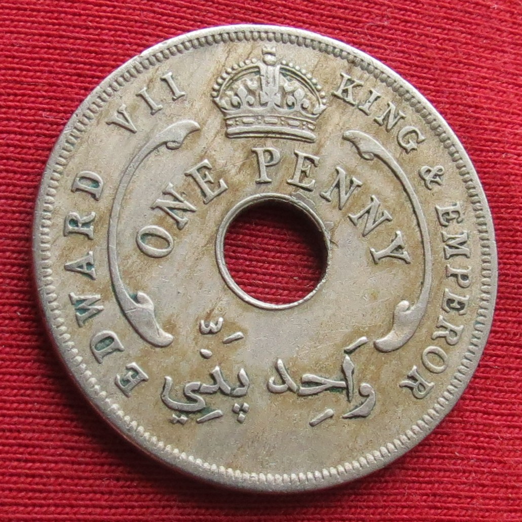  Nigeria Britisch-Westafrika 1 penny 1908   
