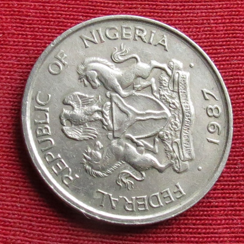  Nigeria Britisch-Westafrika 10 kobo 1987  90º   
