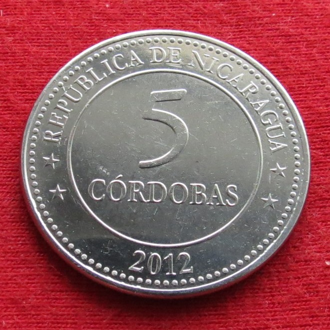 Nicaragua 5 Cordoba 2012 100 years
