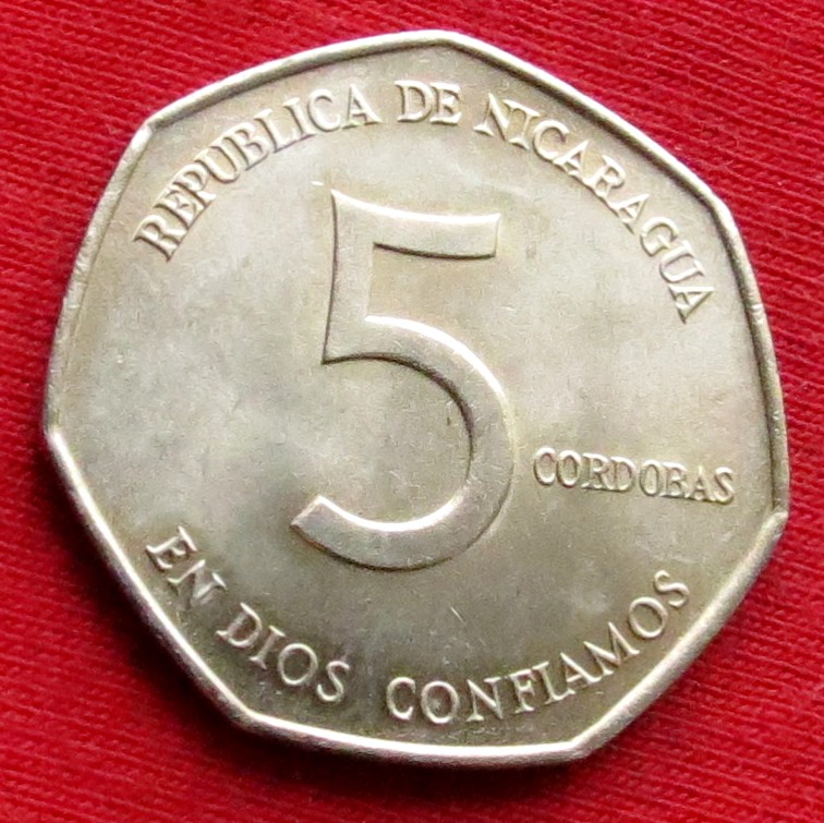  Nicaragua 5 Cordoba 1980   