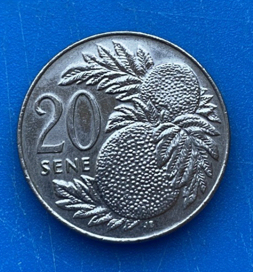  Samoa 20 Sene 1996 Malietoa Tanumafili II. Brotfrucht   