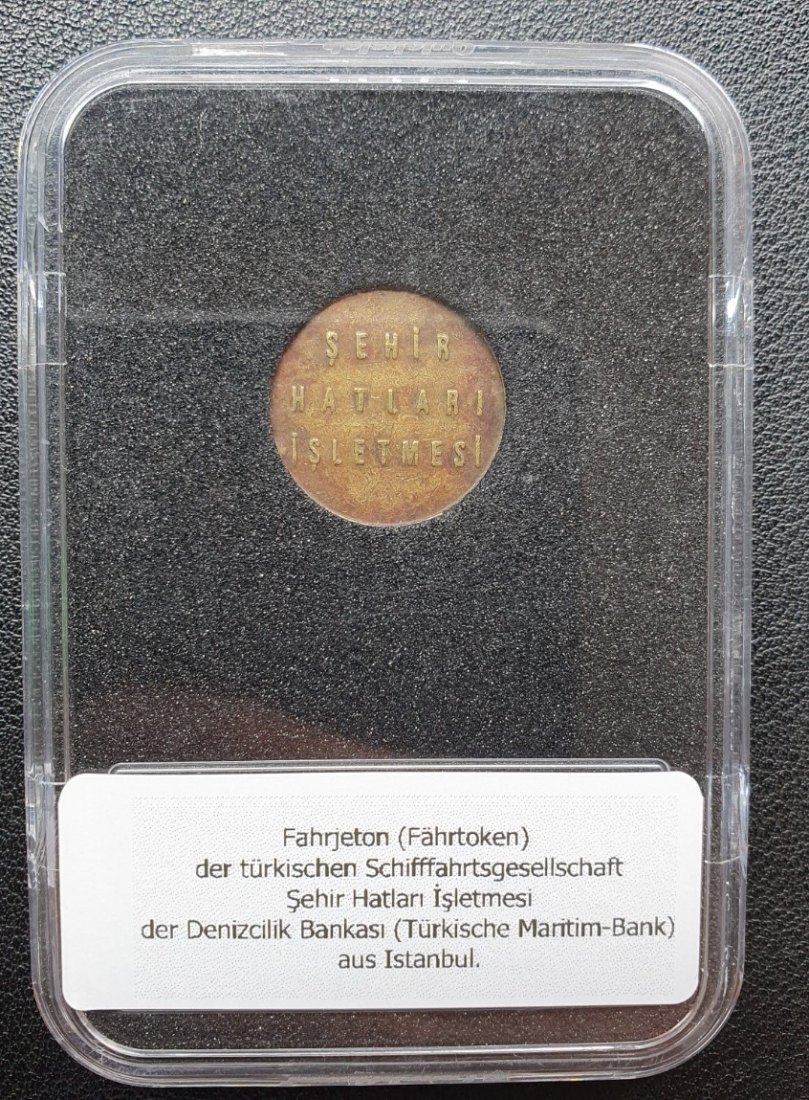 Jeton Token der türkischen Schifffahrtsgesellschaft aus Istanbul seltene ERHALTUNG